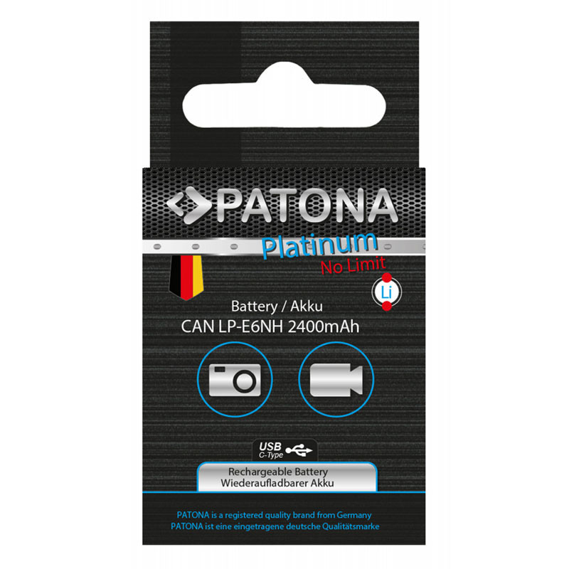 Patona LP-E6NH Platinum akkumulátor (USB-C) Canon EOS R5/R6/R6II/R7-0