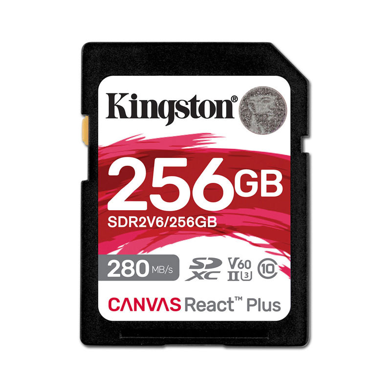 Kingston SDXC 256GB Canvas React Plus UHS-II 280R/150W U3 V60 memóriakártya-1