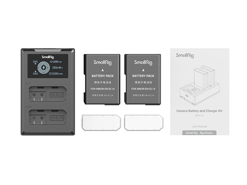 Smallrig EN-EL14 akku és akkutöltő szett 3819-2