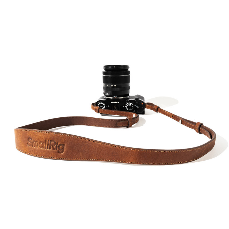 Smallrig 5209 Universal Leather Camera Shoulder Strap, Brown-0