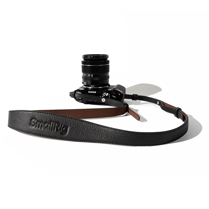 Smallrig 5208 Universal Leather Camera Shoulder Strap Black-0