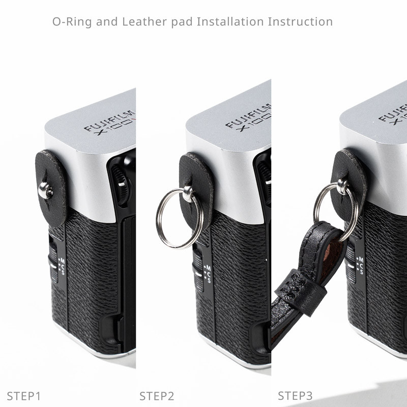 Smallrig 5208 Universal Leather Camera Shoulder Strap Black-1