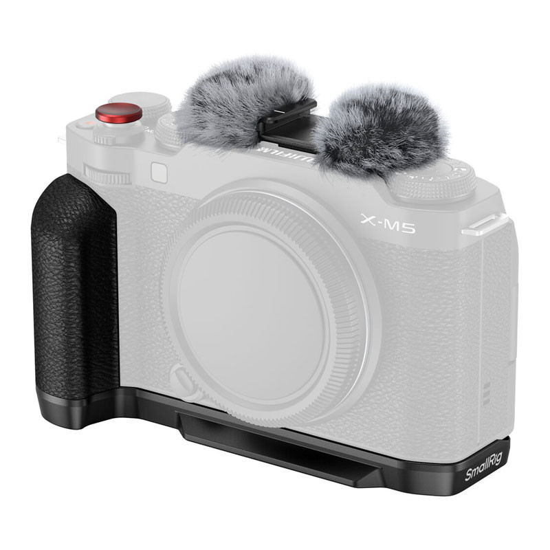 Smallrig 4876 L-Shape Mount Plate With Silicone Handle For Fujifilm X-M5 Black-0