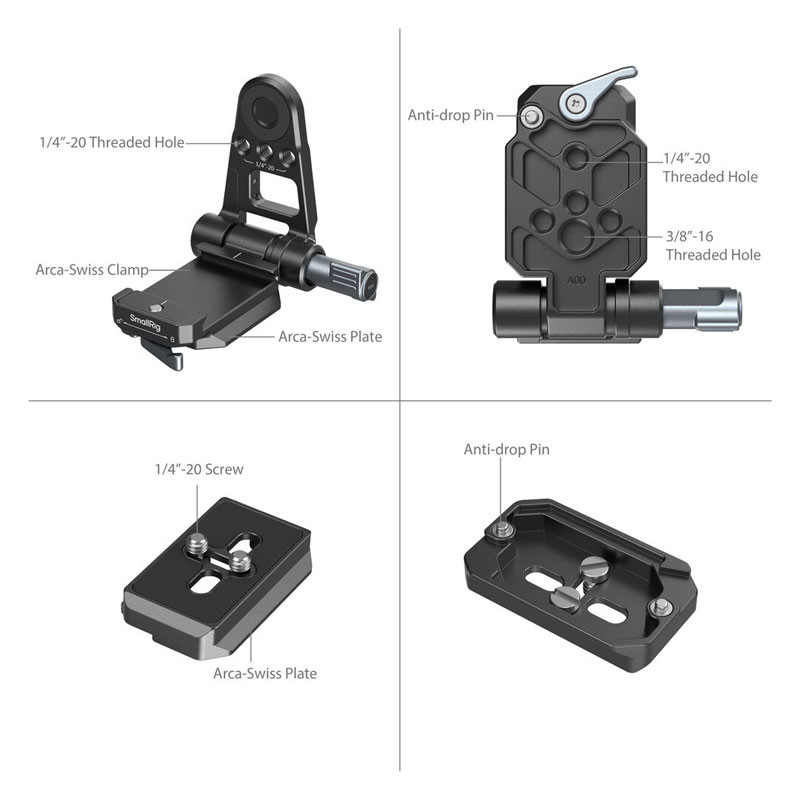 Smallrig 4696 NP-F Battery Adapter Mount Plate Kit For Mirrorless Cameras-1