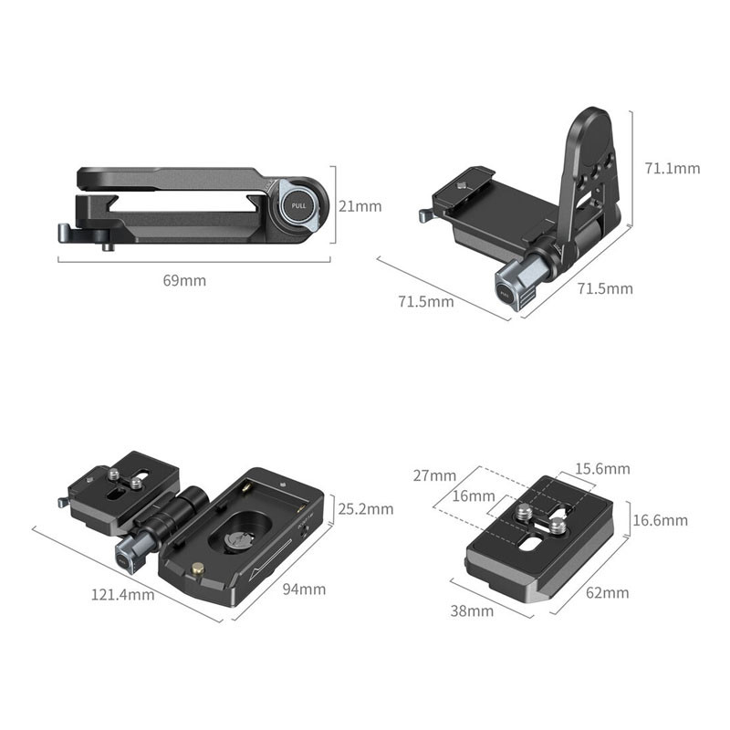 Smallrig 4696 NP-F Battery Adapter Mount Plate Kit For Mirrorless Cameras-2