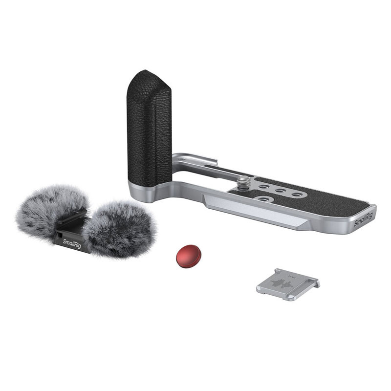 Smallrig 4875 L-Shape Mount Plate With Silicone Handle For Fujifilm X-M5 Silver-2
