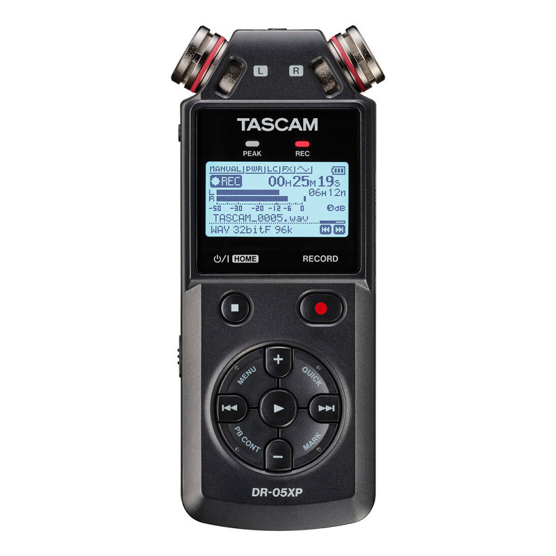 Tascam DR-05XP, hordozható, 2 csatornás sztereó hangrögzítő-0