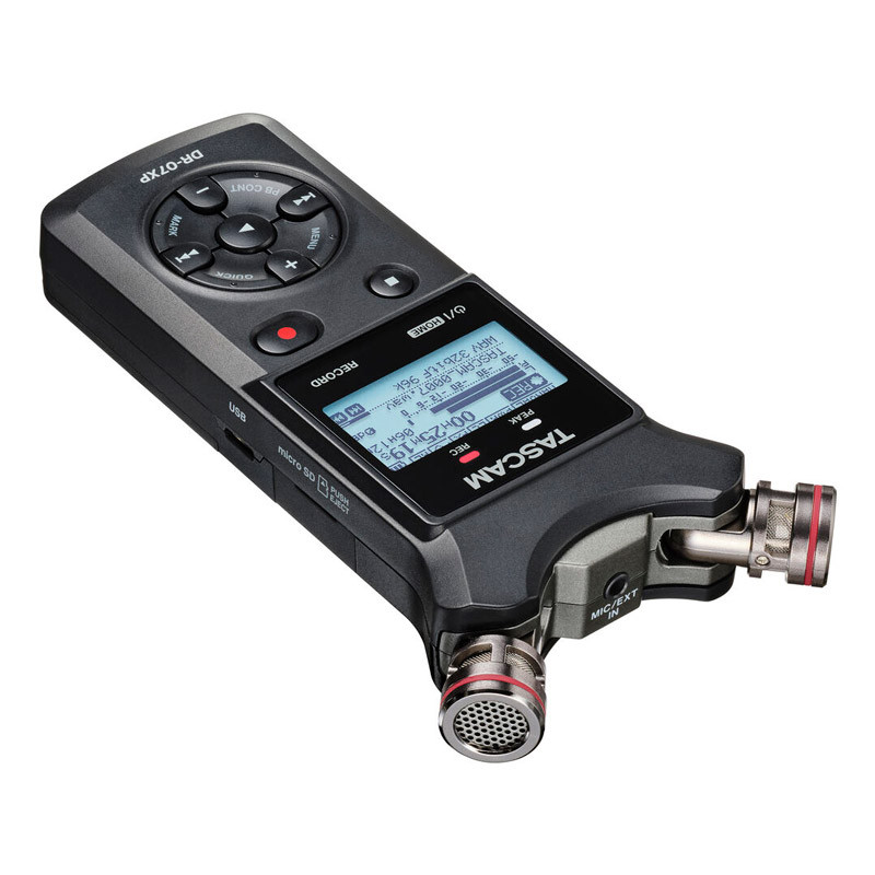 Tascam DR-07XP, hordozható, 2 csatornás, sztereó hangrögzítő-3