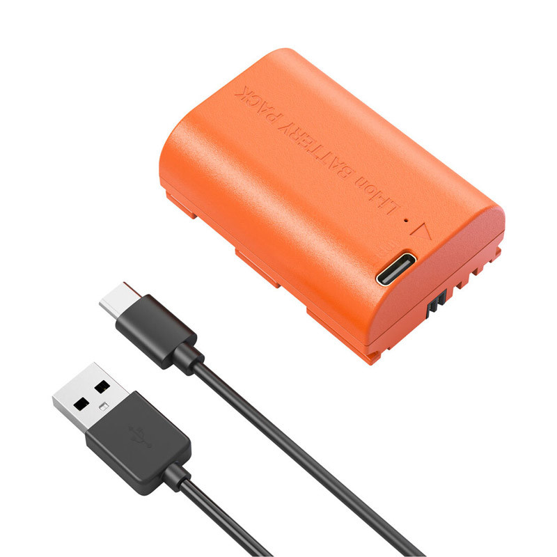 Smallrig 4968 LP-E6NH USB-C Rechargeable Camera Battery Orange-3