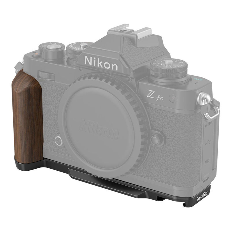 Smallrig 4802 Wooden L-Shape Grip for Nikon Z FC (black)-0