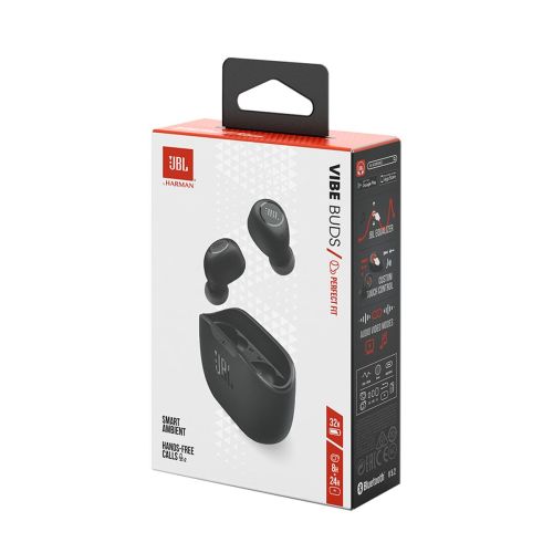 JBL Vibe Buds TWS Bluetooth Vezeték nélküli In-Ear Fülhallgató Fekete EU-1