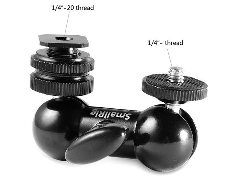 SmallRig Dupla gömbfej vakupapucs csatlakozó+1/4 1135-2