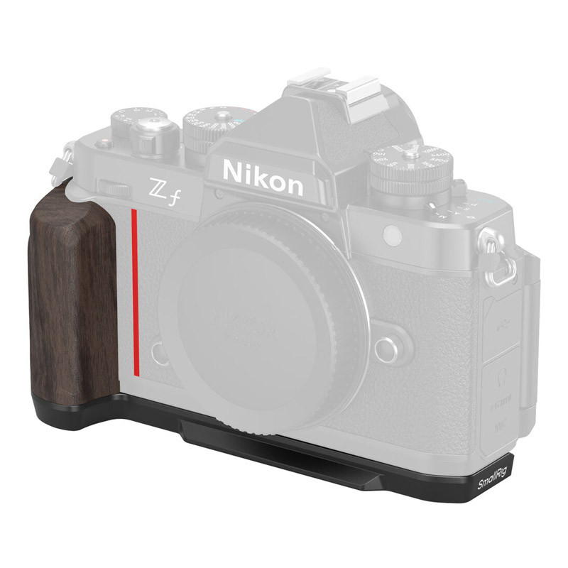 Smallrig 4801 L-Shape Mount Plate With Wooden Handle for Nikon Z F-0