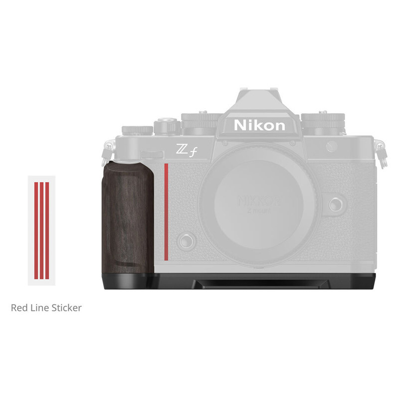 Smallrig 4801 L-Shape Mount Plate With Wooden Handle for Nikon Z F-1