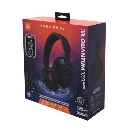 JBL Quantum 350 Vezeték nélküli Gaming Fejhallgató Mikrofonnal, (USB), Fekete EU-3