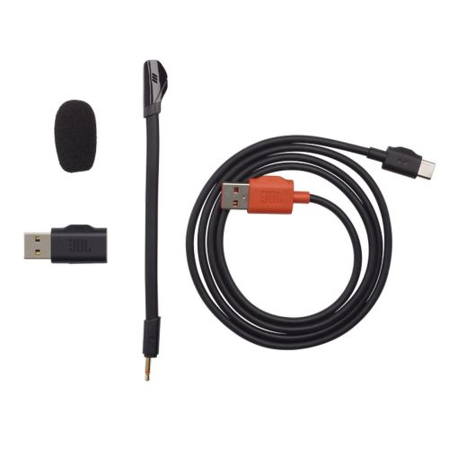 JBL Quantum 350 Vezeték nélküli Gaming Fejhallgató Mikrofonnal, (USB), Fekete EU-2