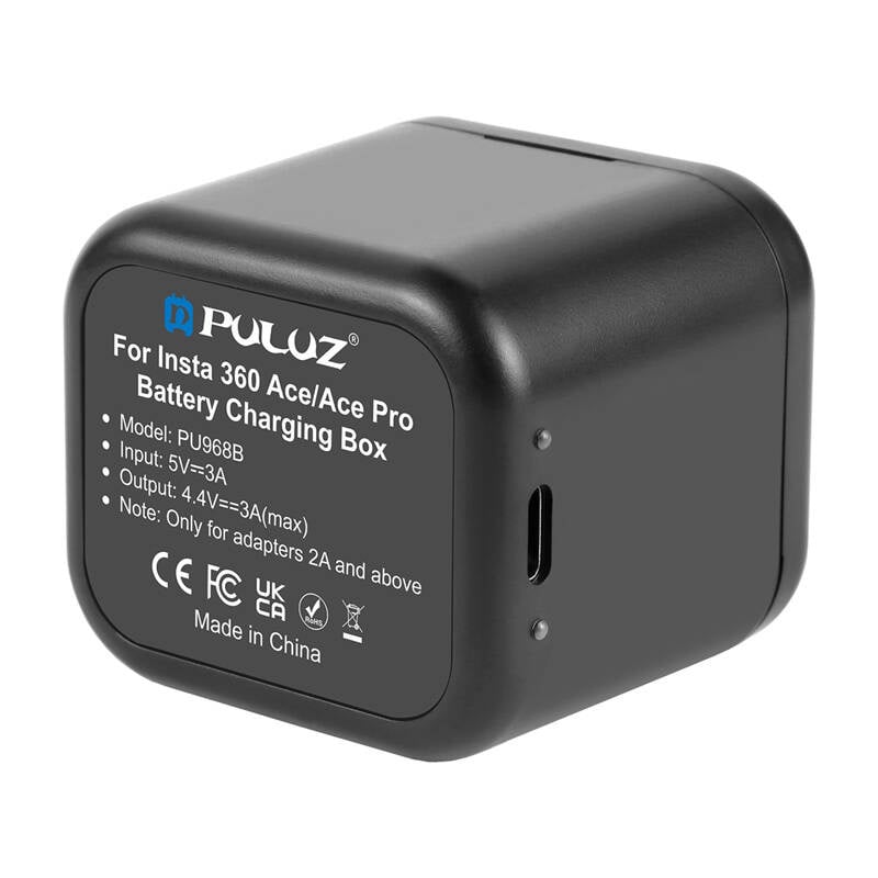 Akkumulátor töltődoboz és memóriakártya tároló PULUZ az Insta360 Ace Pro / Ace készülékhez-2