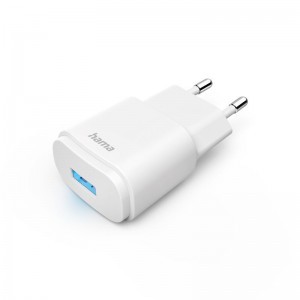 Hama 1,2A 6W hálózati töltő, USB