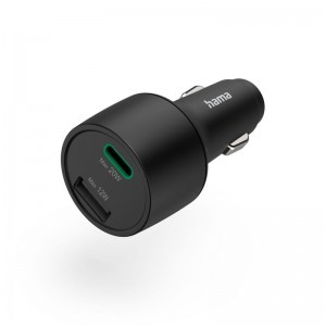 Hama USB A + USB-C (PD,QC) 32W autós töltő