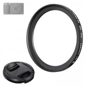 K&F Concept Ricoh GR 42-49mm adapter gyűrű + objetívsapka szett