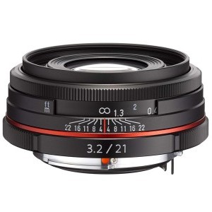 Pentax HD DA 21mm f/3.2 AL Limited fekete objektív