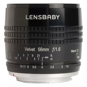 Lensbaby Velvet 56 fekete objektív (Nikon F)