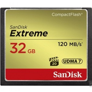 Sandisk 32 GB CF Extreme 120 MB/s olv. 85mb/s ír.