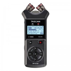 Tascam DR-07XP, hordozható, 2 csatornás, sztereó hangrögzítő
