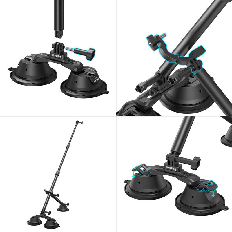 Smallrig 4380 Camera Suction Cup Car Mount Kit-1