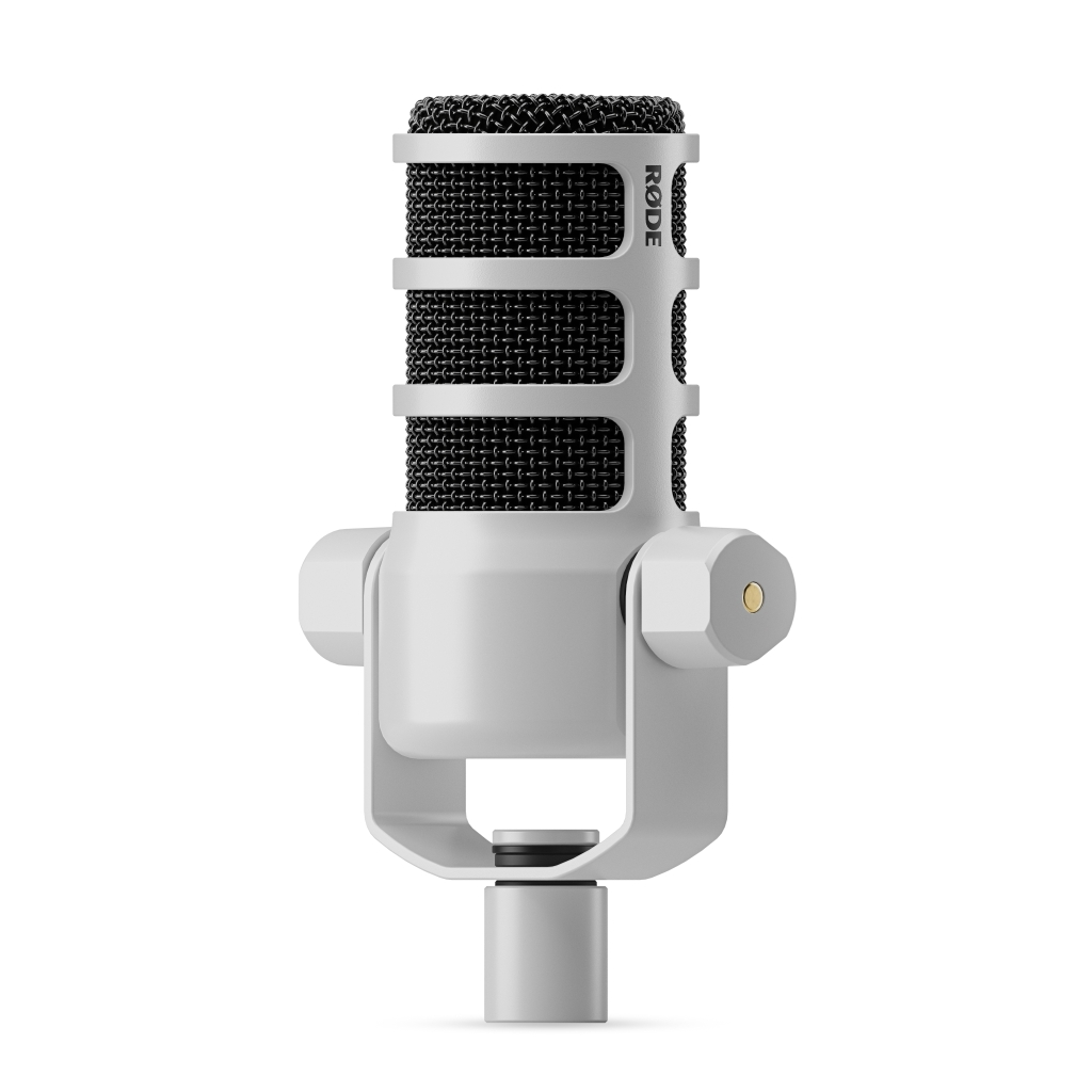 RODE PodMic broadcast minőségű dinamikus mikrofon rádiós és podcast célokra, fehér-3