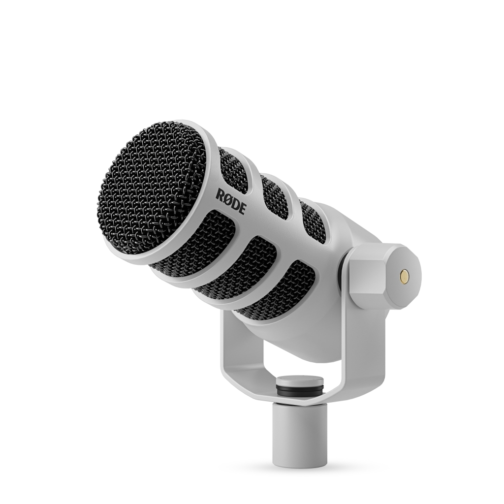 RODE PodMic broadcast minőségű dinamikus mikrofon rádiós és podcast célokra, fehér-0