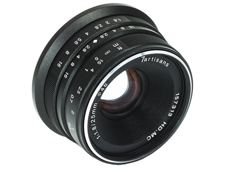 7Artisans 25mm f/1.8 Canon (EOS-M Bajonett) Fekete-0