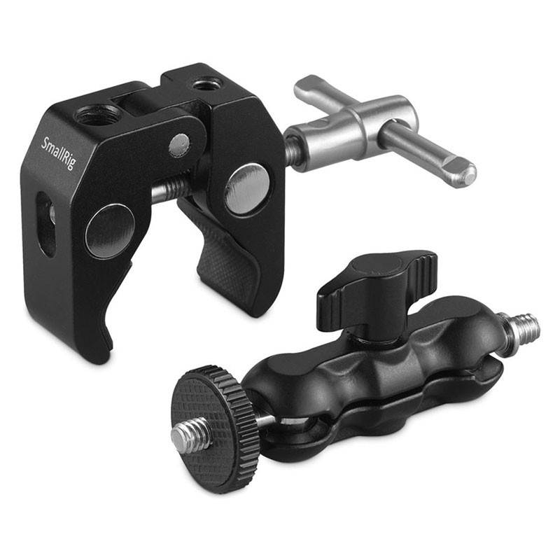 Smallrig 2164 Crab-Shaped Clamp W/ Ballhead M-Arm-2