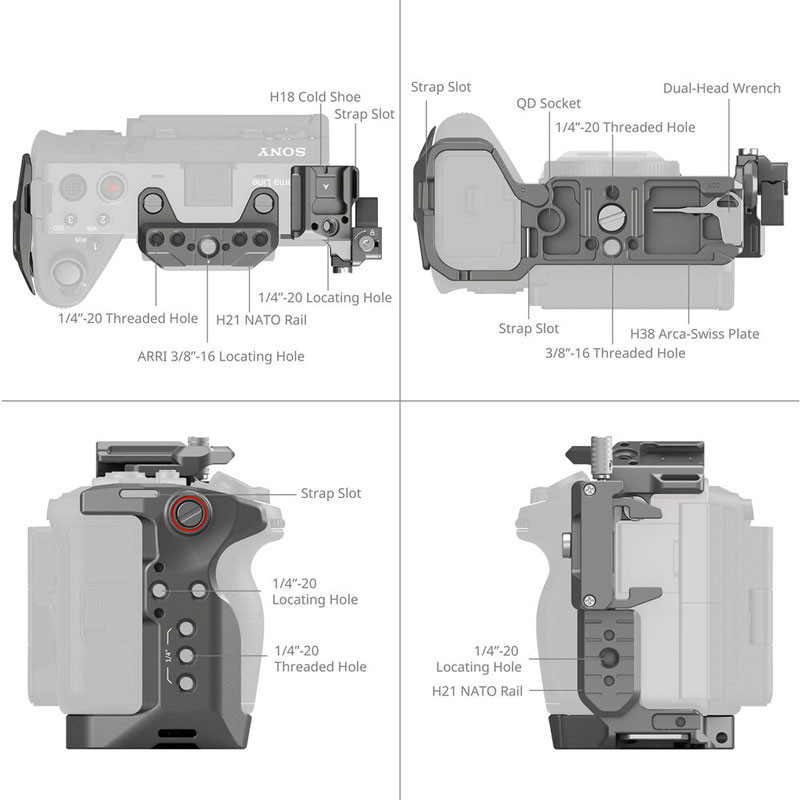 Smallrig 4770 Hawklock Quick Release Cage Kit Sony FX3/FX30-2