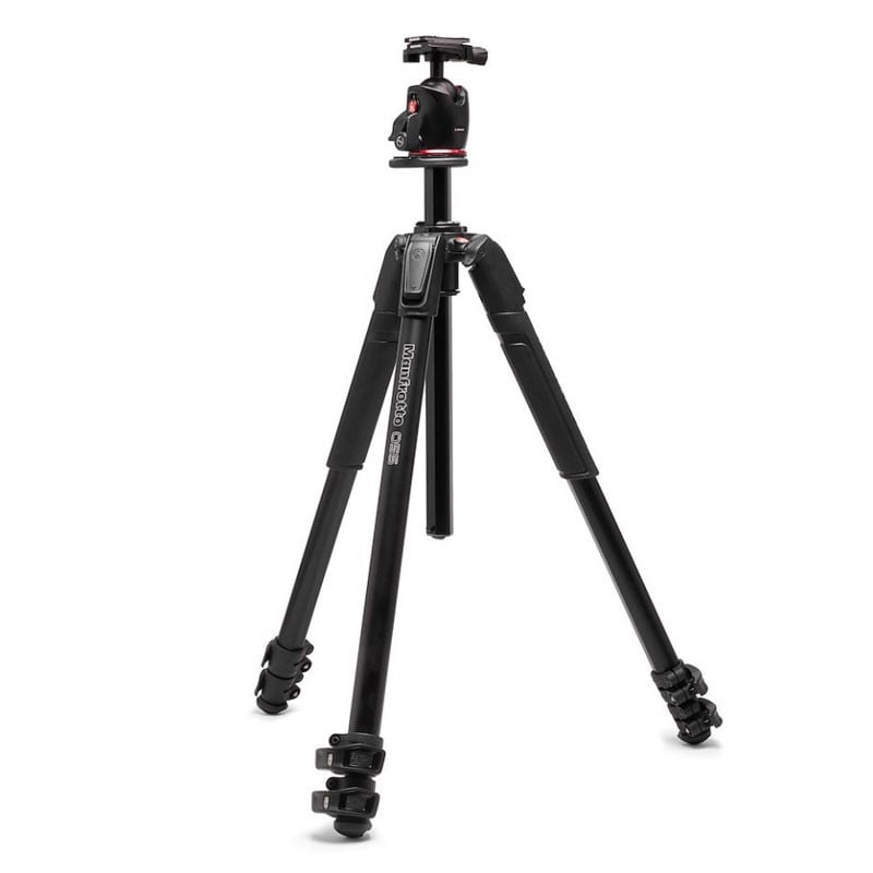 Manfrotto 055 kit alu 3 szekciós állvány + gömbfej Arca Swiss-0
