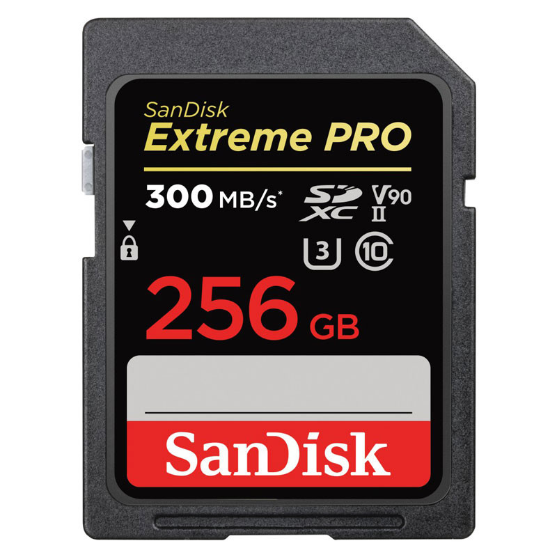 Sandisk 256GB Extreme Pro SDXC 300 MB/S, 8K, V90, UHS-II memóriakártya-0