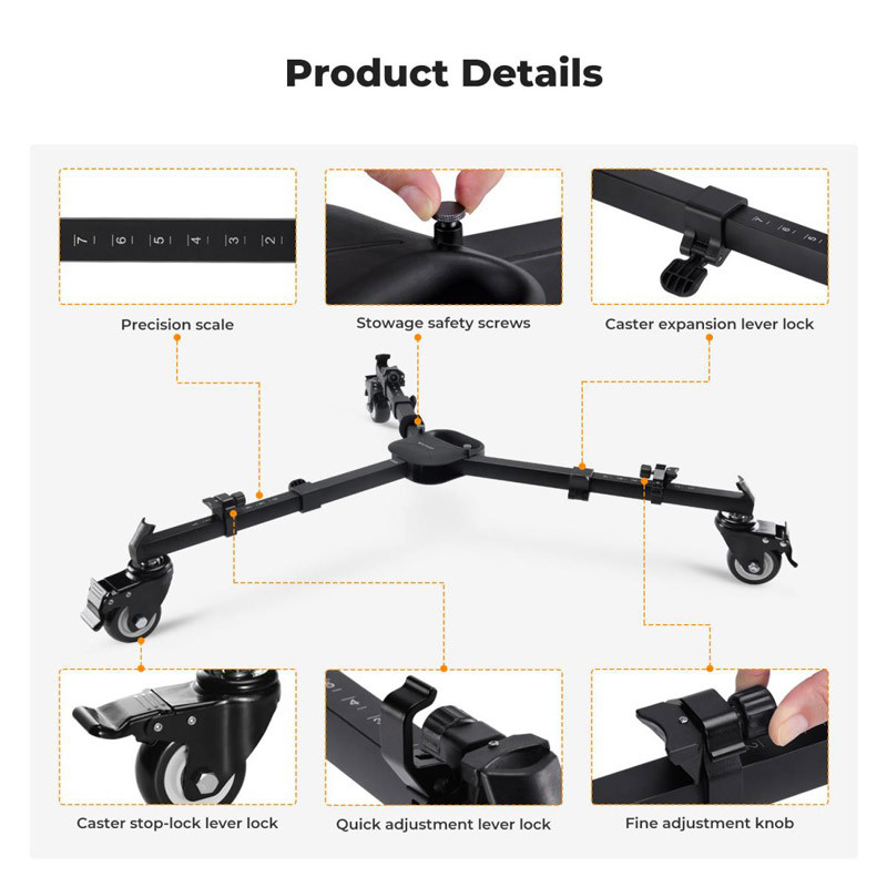 K&F Concept Tripod Dolly-1