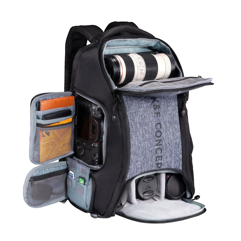 K&F Concept Travel hátizsák 25L szürke-0
