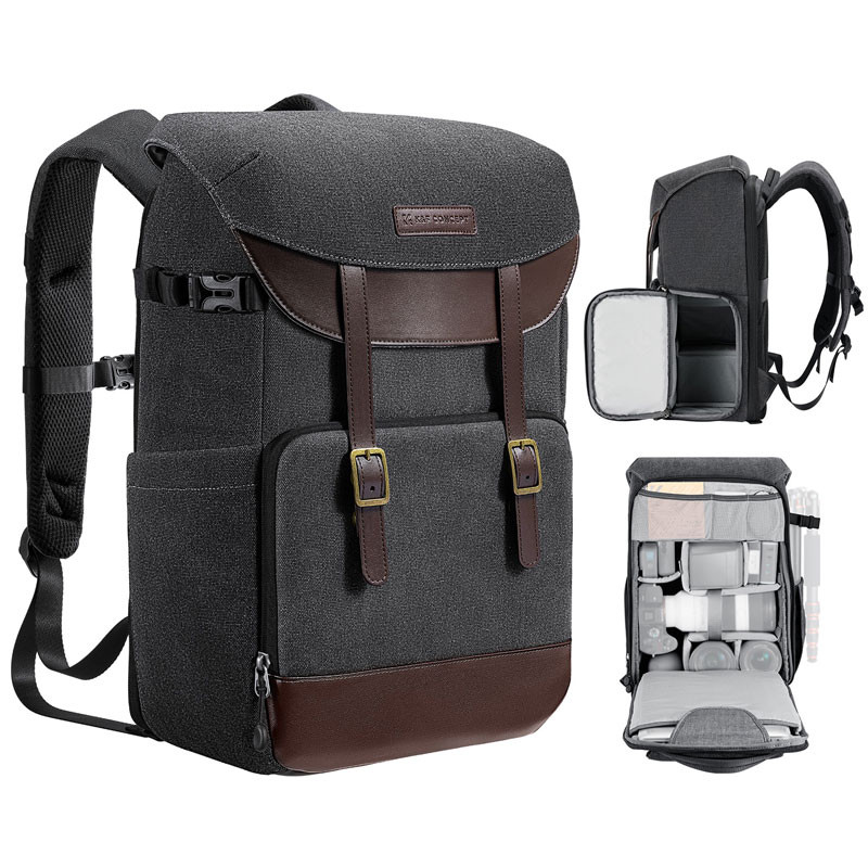 K&F Concept 20L Urban Wander 02 hátizsák (Füstszürke)-1