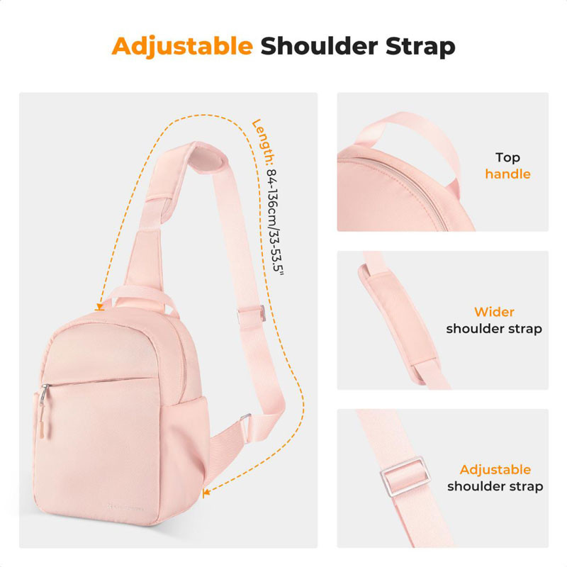 K&F Concept 5L Urban Wander Sling Bag U08 (Lotus Pink)-3