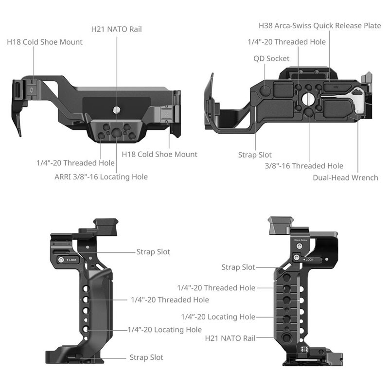 Smallrig 4902 Cage for Panasonic Lumix S1R II / S5 II / S5 IIX / G9 II-2