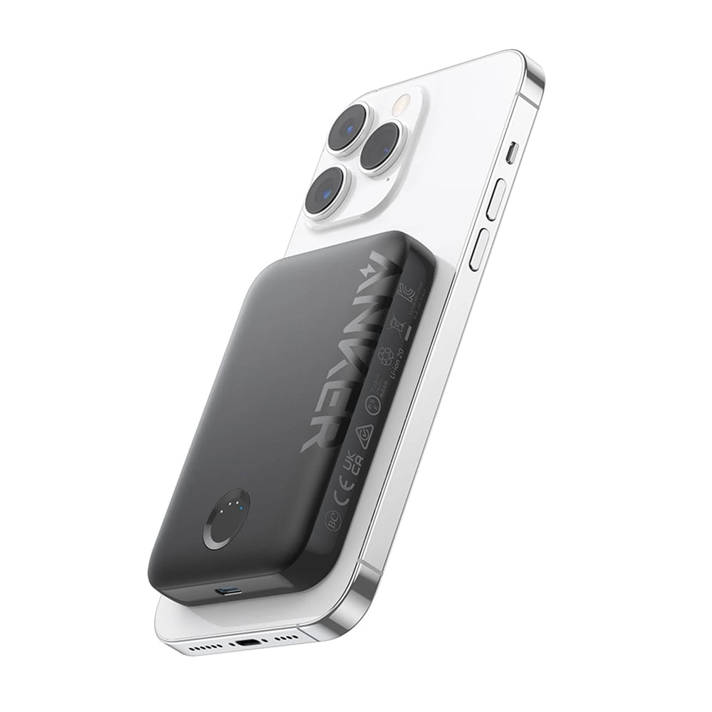 Anker - 321 Power Bank (A1616G11) - MagSafe, Type-C, iPhone-hoz, 5000mAh - Fekete-0