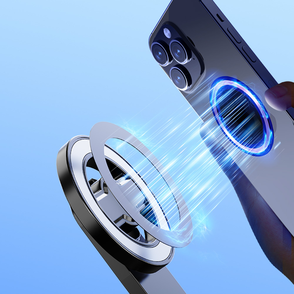 Blavec Selfie Bot Aluminium Fusion P06 Magsafe tripod + távirányító + tartó 1,34 méter (SSFP06-MTRHB134) fekete-5