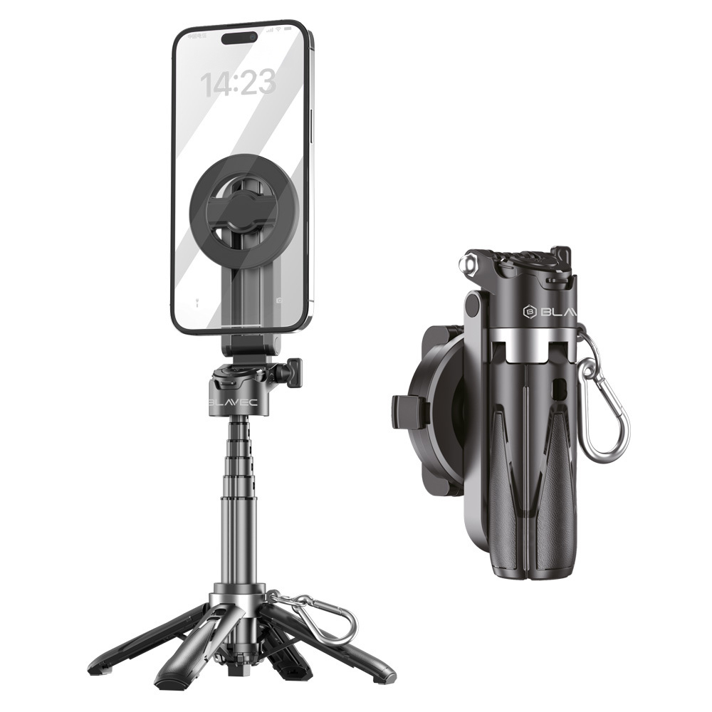 Blavec Aluminium Coco Mini P05 Magsafe tripod + távirányító + tartó 0,41 méter (SSCMP05-MTRHB041) fekete-0