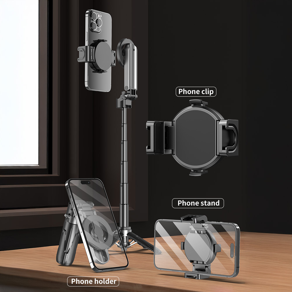 Blavec Aluminium Coco Mini P05 Magsafe tripod + távirányító + tartó 0,41 méter (SSCMP05-MTRHB041) fekete-6