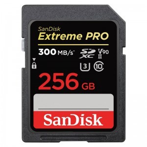 Sandisk 256GB Extreme Pro SDXC 300 MB/S, 8K, V90, UHS-II memóriakártya