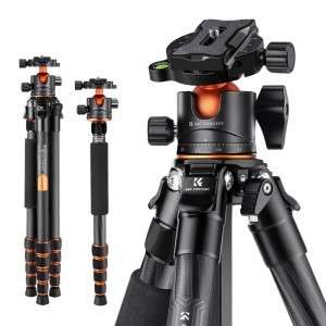 K&F Concept A255C2+BH-36L Carbon Fiber állvány, gömbfejjel