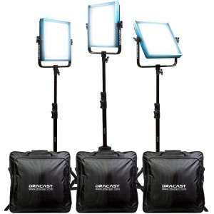 Dracast Pro Series LED1000 - Nappali fény 3 lámpás készlet