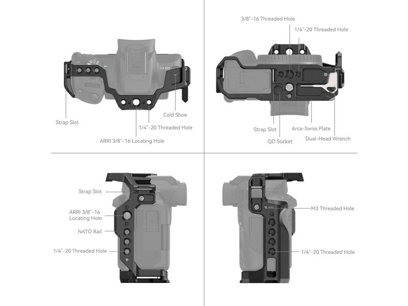 SmallRig Cage for Canon EOS R50 4214-2