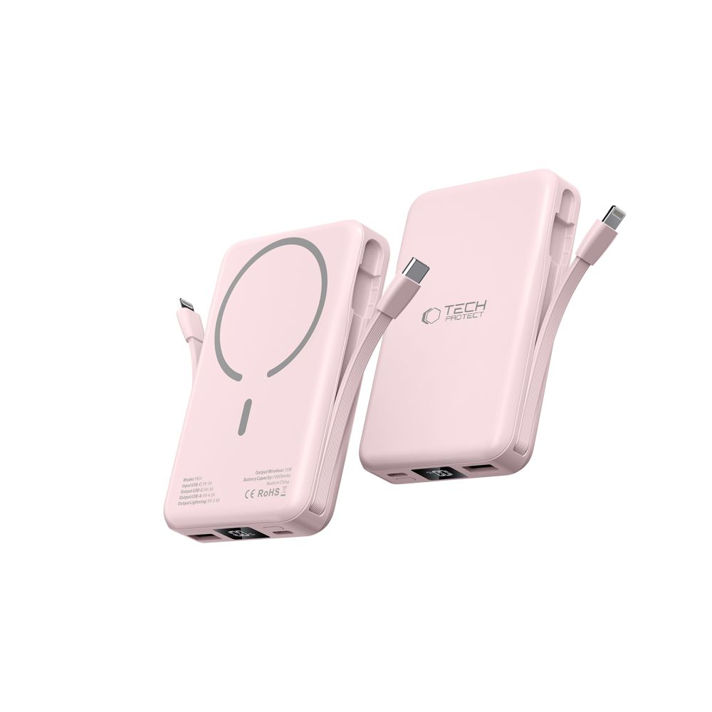 Tech-protect Pb31 Lifemag Magsafe Power Bank 10000mAh Rózsaszín-5